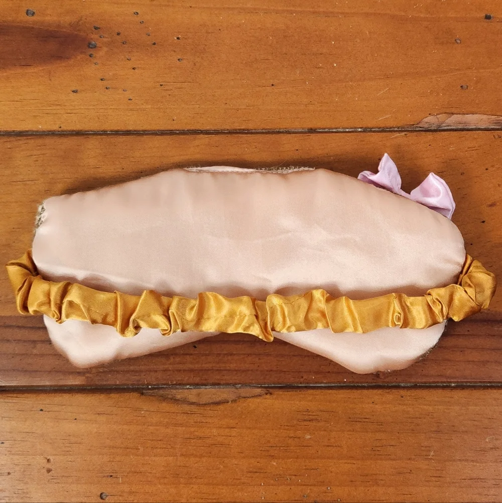 Cute Sloth Sleep Mask with Pink Bow